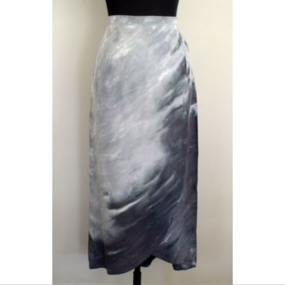 Cynthia Rowley Dresses & Skirts - Cynthia Rowley Gray Marbled Silk Skirt Sz S